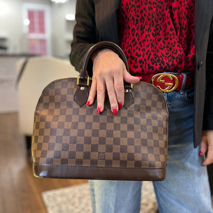 Louis Vuitton Damier Ebene Alma PM Bag