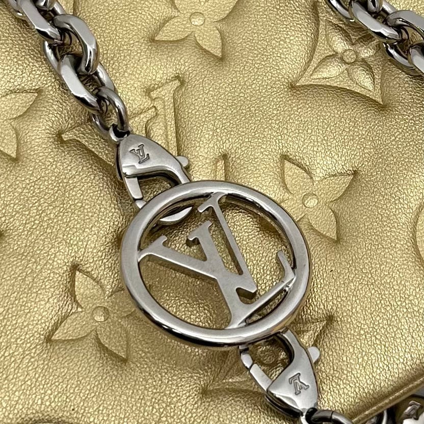 Louis Vuitton Monogram Gold Embossed Coussin Pochette