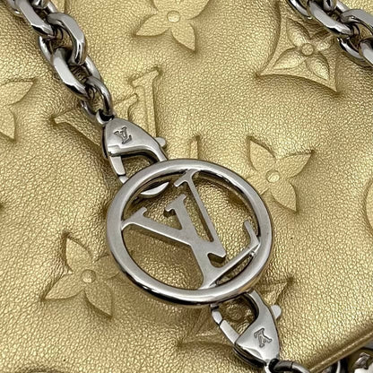 Louis Vuitton Monogram Gold Embossed Coussin Pochette