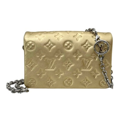 Louis Vuitton Monogram Gold Embossed Coussin Pochette