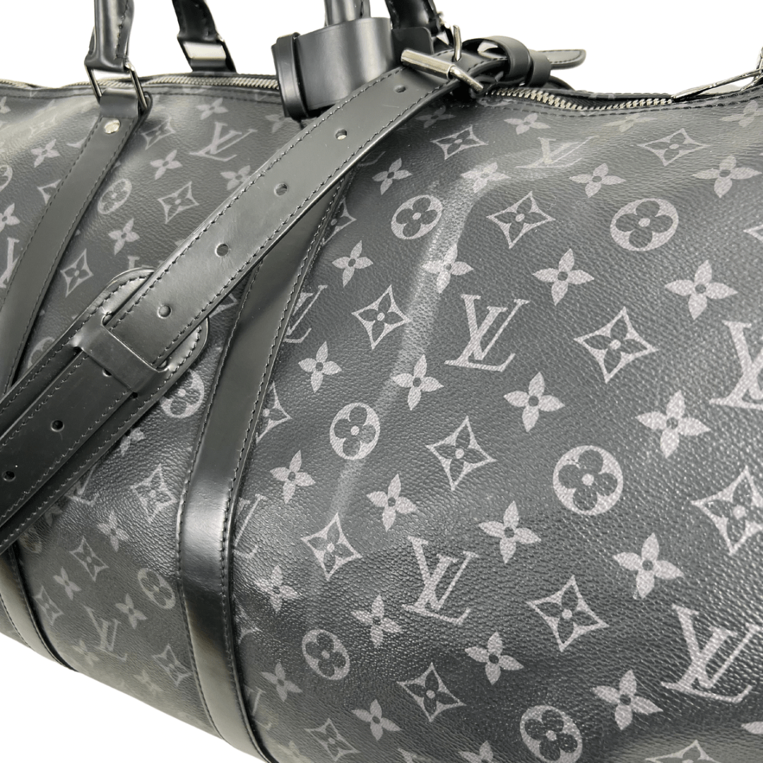 Louis Vuitton Monogram Eclipse Keepall Bandouliere 55