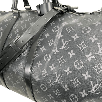 Louis Vuitton Monogram Eclipse Keepall Bandouliere 55