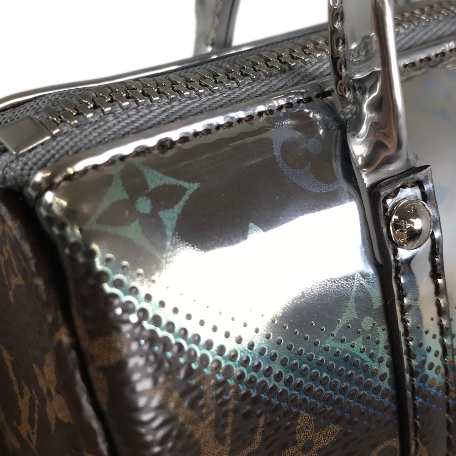 LOUIS VUITTON key ring mini keepall metallic mirror key ring