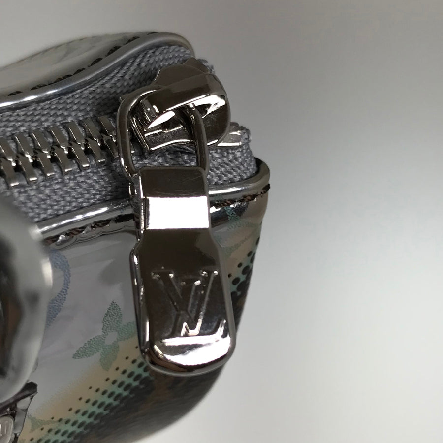 LOUIS VUITTON key ring mini keepall metallic mirror key ring