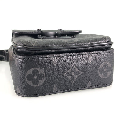 LOUIS VUITTON Monogram Eclipse S Lock Vertical Wearable Wallet M82252 Shoulder bag
