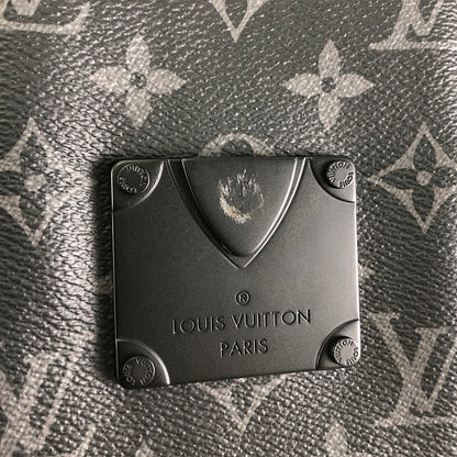 LOUIS VUITTON Monogram Eclipse S Lock Vertical Wearable Wallet M82252 Shoulder bag