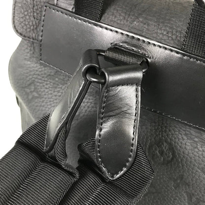 LOUIS VUITTON Monogram Taurillon Clemence Christopher MM Backpack Backpack