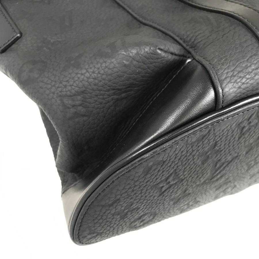LOUIS VUITTON Monogram Taurillon Clemence Christopher MM Backpack Backpack