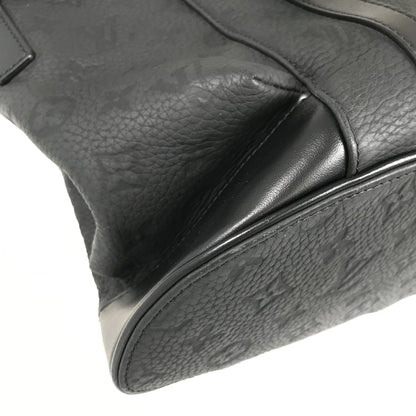 LOUIS VUITTON Monogram Taurillon Clemence Christopher MM Backpack Backpack