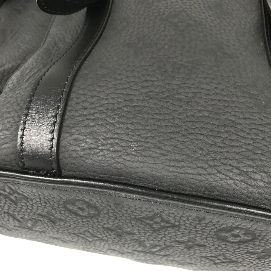 LOUIS VUITTON Monogram Taurillon Clemence Christopher MM Backpack Backpack