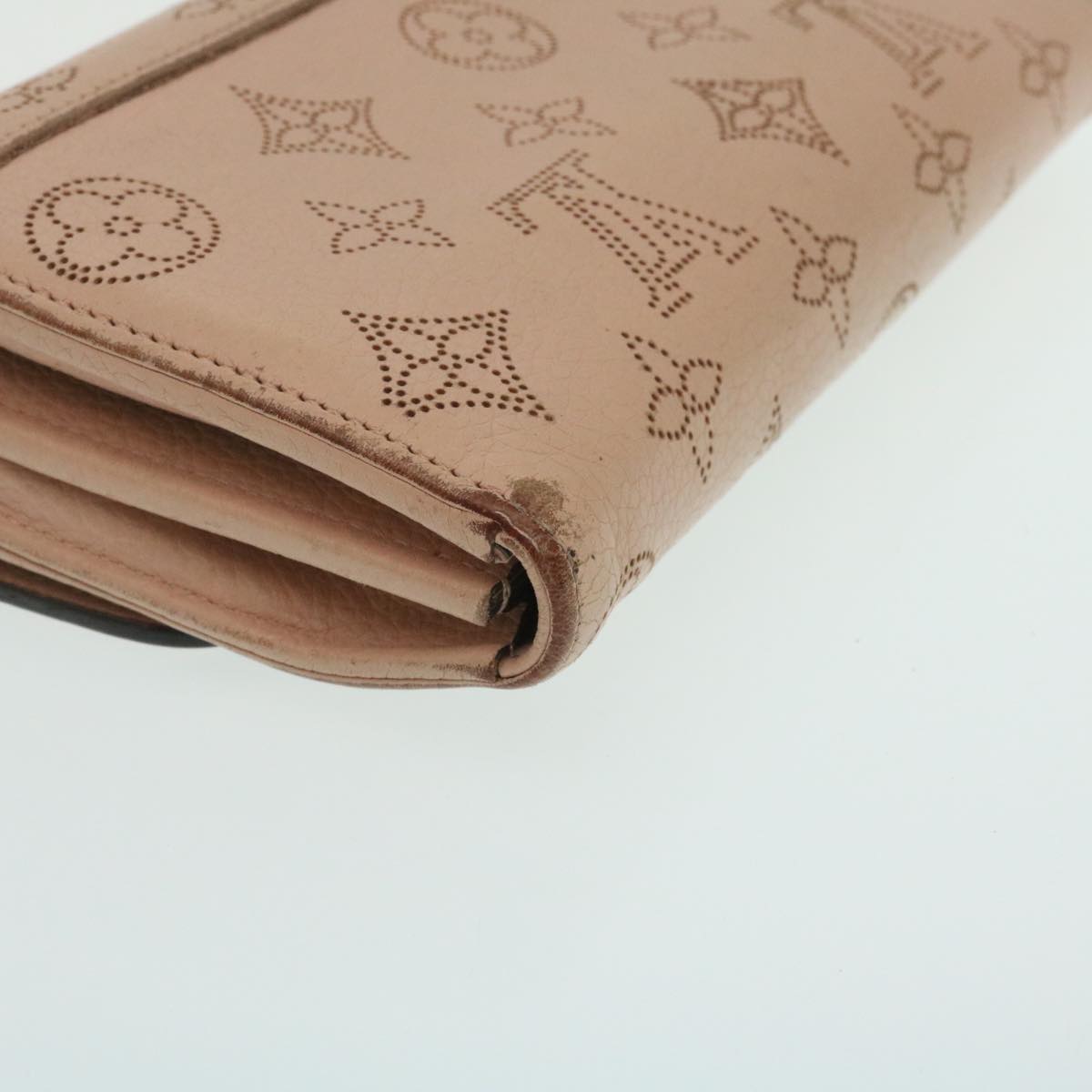LOUIS VUITTON Mahina Portefeuille Iris Long Wallet Pink M60145 LV Auth th2483
