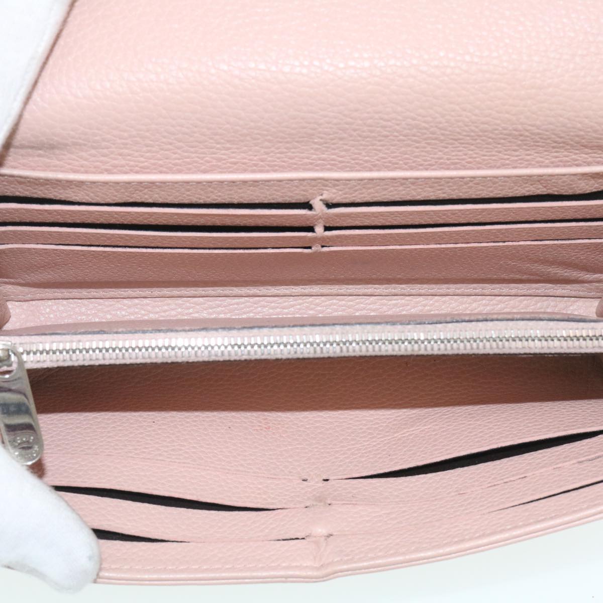 LOUIS VUITTON Mahina Portefeuille Iris Long Wallet Pink M60145 LV Auth th2483