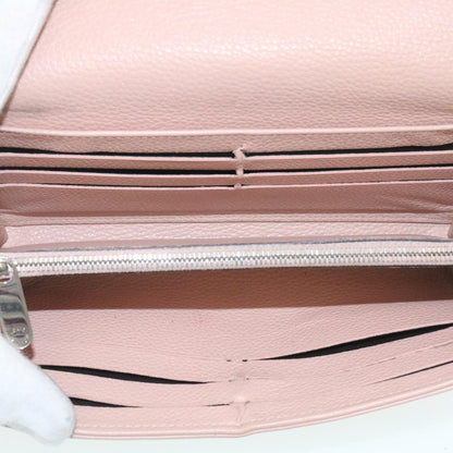 LOUIS VUITTON Mahina Portefeuille Iris Long Wallet Pink M60145 LV Auth th2483