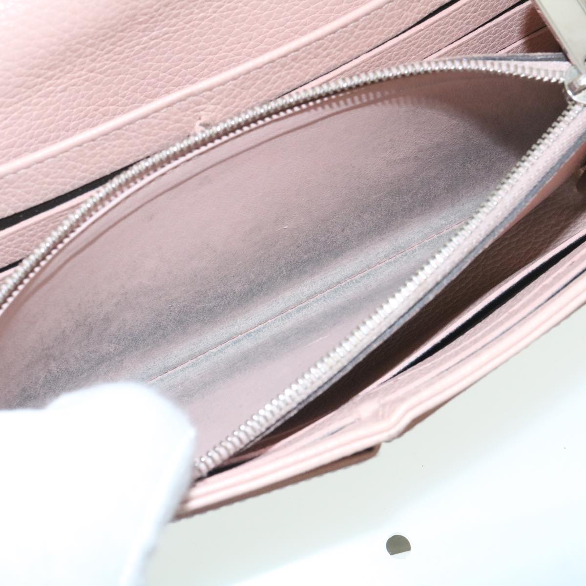 LOUIS VUITTON Mahina Portefeuille Iris Long Wallet Pink M60145 LV Auth th2483