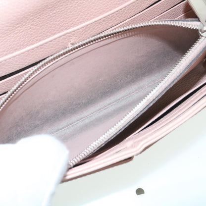 LOUIS VUITTON Mahina Portefeuille Iris Long Wallet Pink M60145 LV Auth th2483