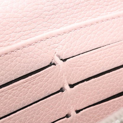 LOUIS VUITTON Mahina Portefeuille Iris Long Wallet Pink M60145 LV Auth th2483