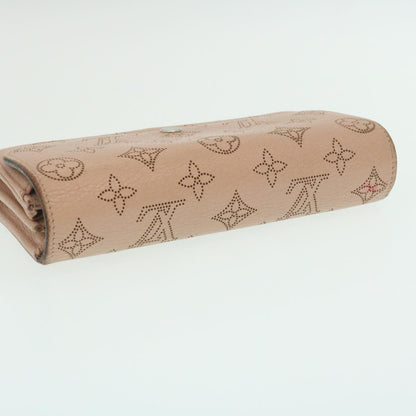 LOUIS VUITTON Mahina Portefeuille Iris Long Wallet Pink M60145 LV Auth th2483