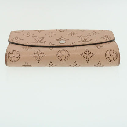 LOUIS VUITTON Mahina Portefeuille Iris Long Wallet Pink M60145 LV Auth th2483
