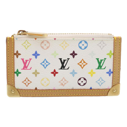 LOUIS VUITTON Monogram Multicolor Pochette Cles Coin Purse White M92655 am443b