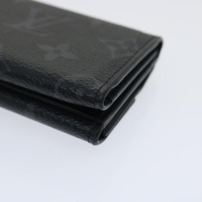 LOUIS VUITTON Monogram Eclipse Discovery compact wallet Wallet M67630 Auth tp320