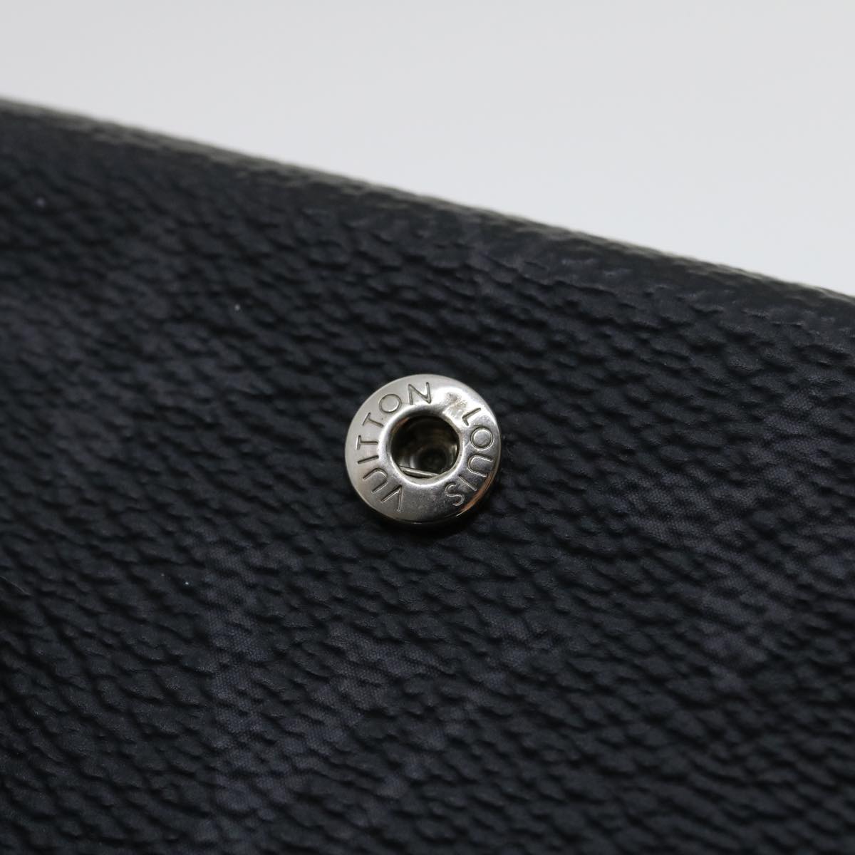 LOUIS VUITTON Monogram Eclipse Discovery compact wallet Wallet M67630 Auth tp320