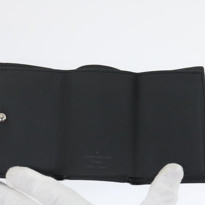 LOUIS VUITTON Monogram Eclipse Discovery compact wallet Wallet M67630 Auth tp320