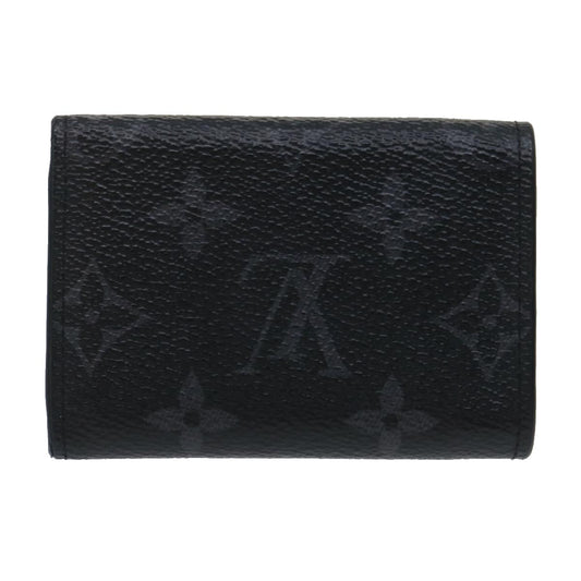 LOUIS VUITTON Monogram Eclipse Discovery compact wallet Wallet M67630 Auth tp320