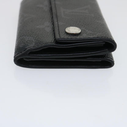 LOUIS VUITTON Monogram Eclipse Discovery compact wallet Wallet M67630 Auth tp320
