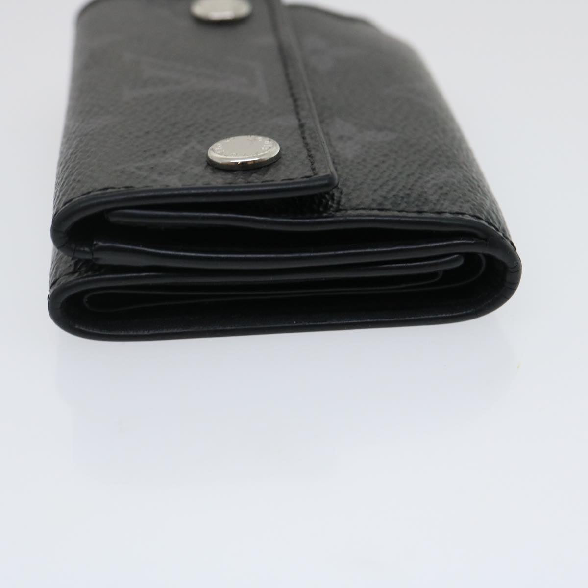 LOUIS VUITTON Monogram Eclipse Discovery compact wallet Wallet M67630 Auth tp320