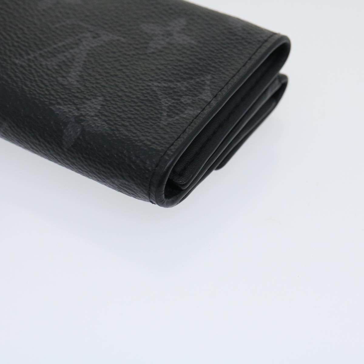 LOUIS VUITTON Monogram Eclipse Discovery compact wallet Wallet M67630 Auth tp320