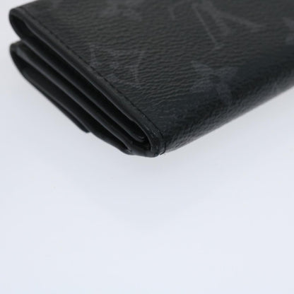 LOUIS VUITTON Monogram Eclipse Discovery compact wallet Wallet M67630 Auth tp320