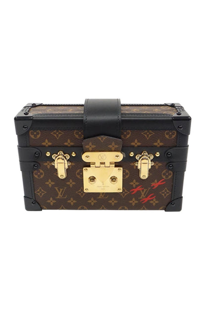 LOUIS VUITTON Brown Monogram Canvas Petite Malle Shoulder Bag