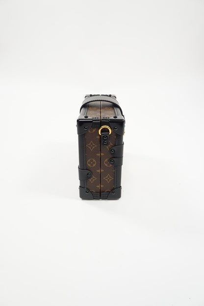 LOUIS VUITTON Brown Monogram Canvas Petite Malle Shoulder Bag