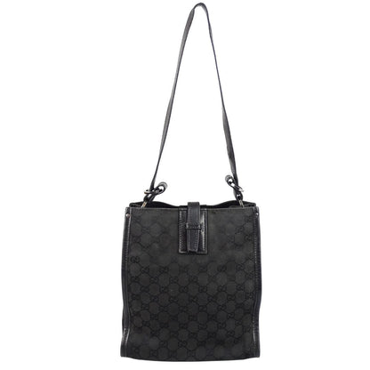 Gucci Vintage Black GG Short Strap Shoulder Bag