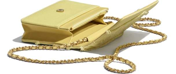 Chanel Wallet On Chain – WOC Classic Caviar SiLouis Vuittoner-Toned Metal Light Yellow