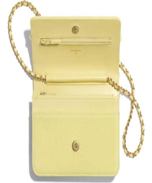 Chanel Wallet On Chain – WOC Classic Caviar SiLouis Vuittoner-Toned Metal Light Yellow