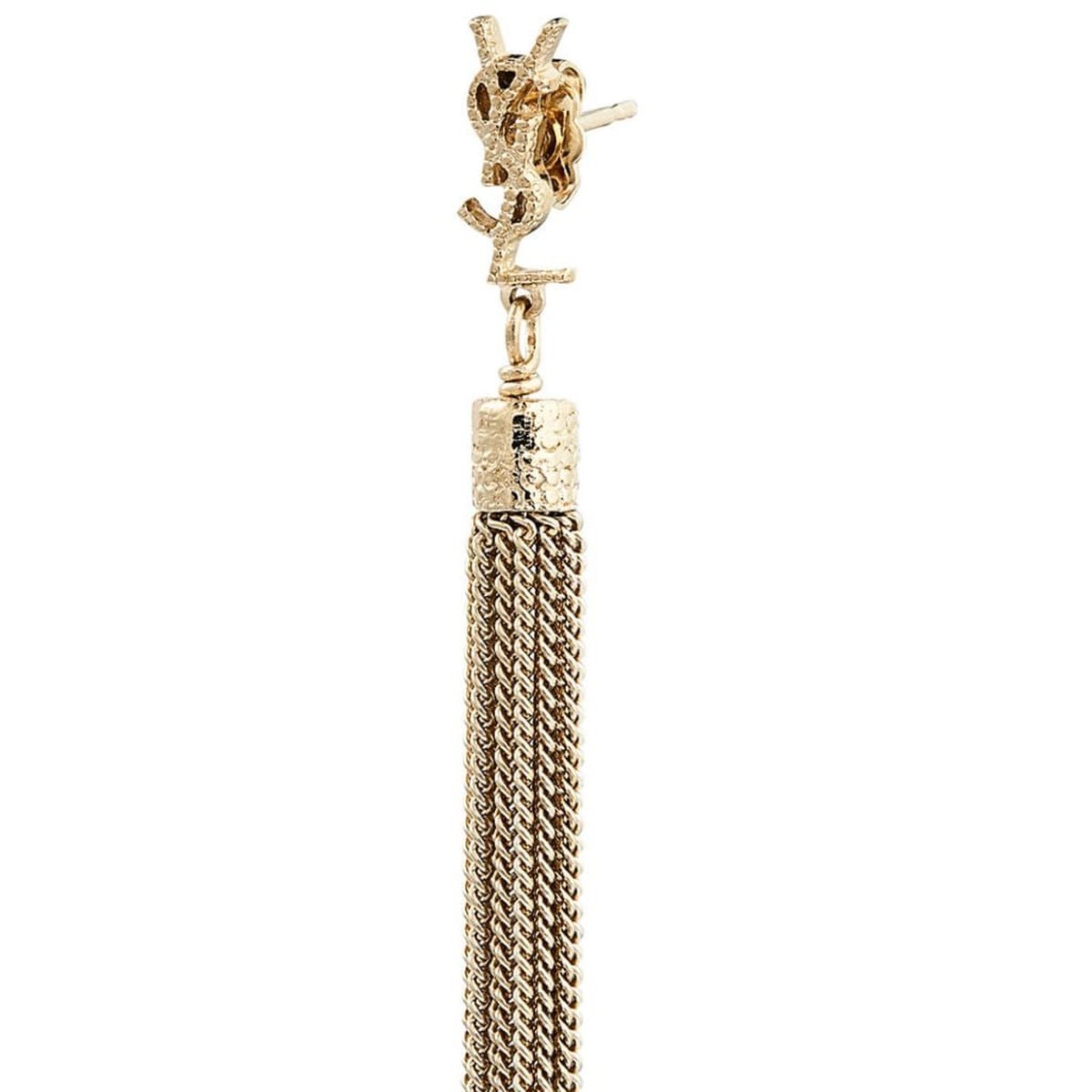 YSL Monogram Chain Drop Earrings